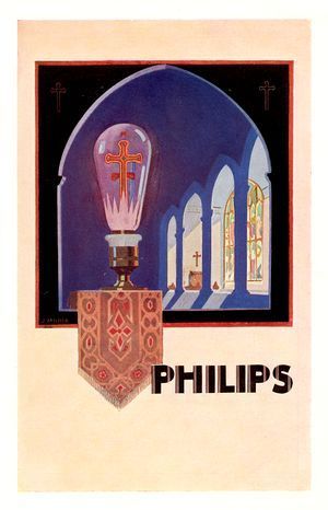 Folder voor kruislampen, 1926.