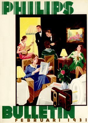 Omslag Philips Bulletin, februari 1931