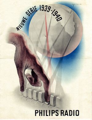 Reclamefolder voor radio, ontwerp Johann von Stein, 1939